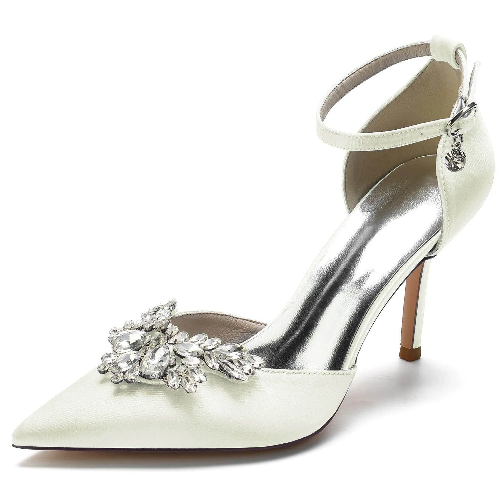 Stiletto Heel 8.5cm Silk-Like Shoes CK0164