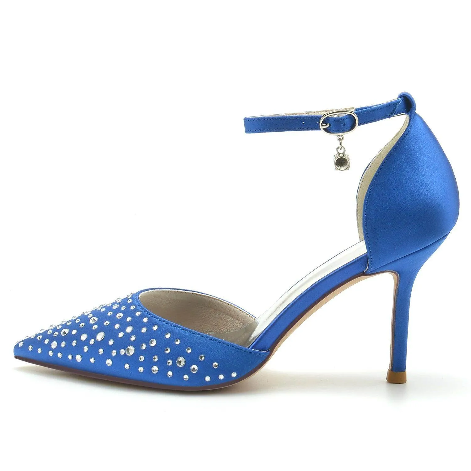 Stiletto Heel 9.5cm Silk-Like Shoes CK0173