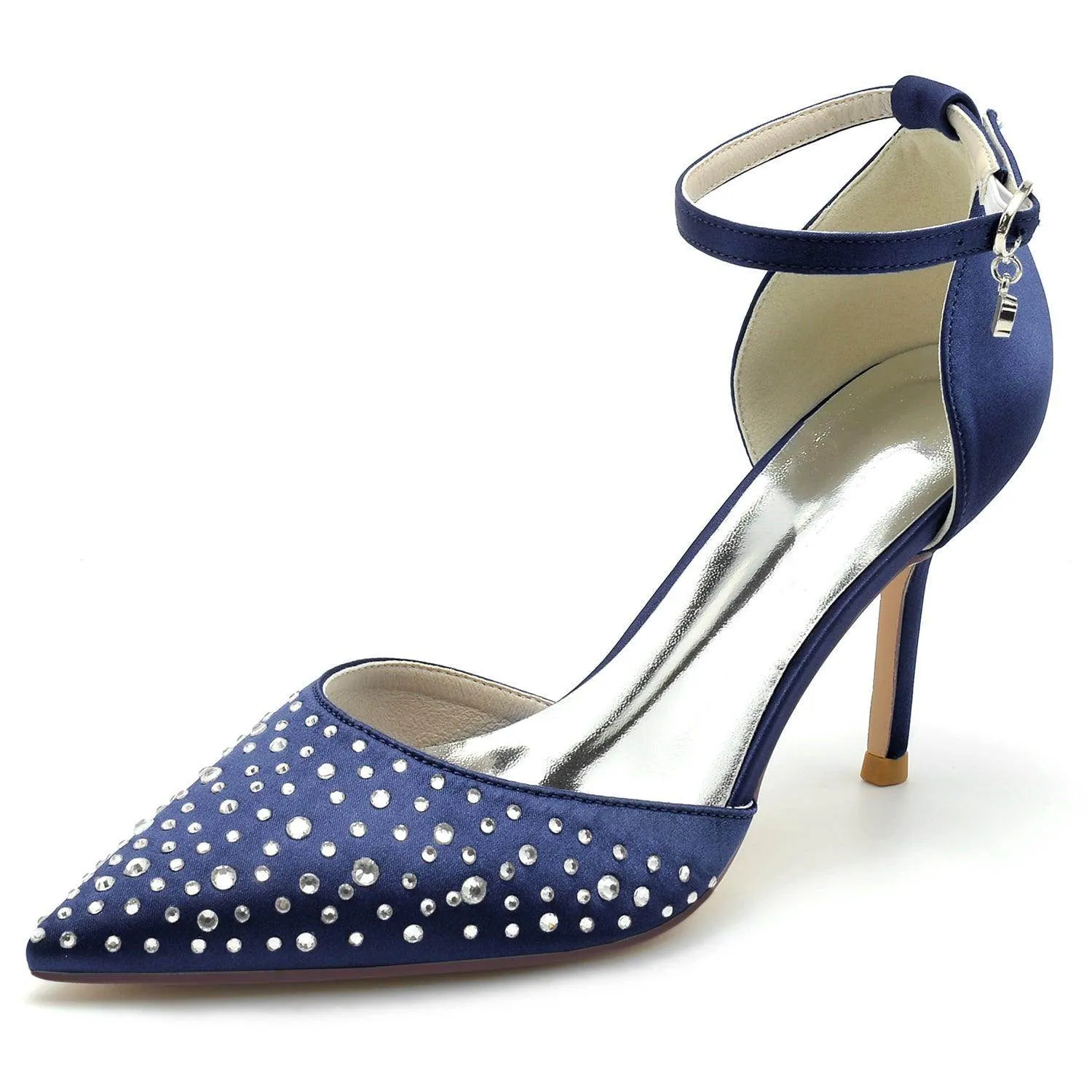 Stiletto Heel 9.5cm Silk-Like Shoes CK0173