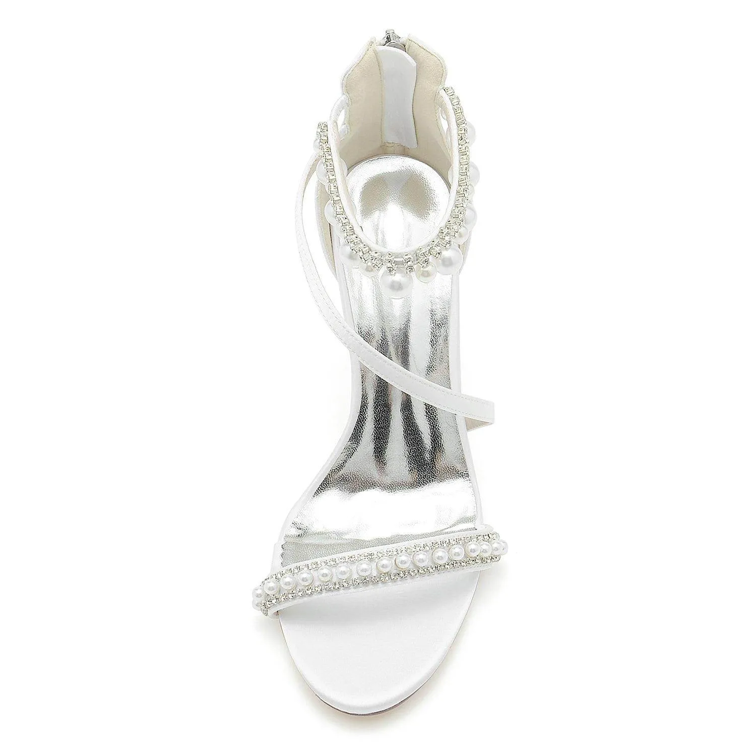 Stiletto Heel 9.5cm Silk-Like Shoes CK0333