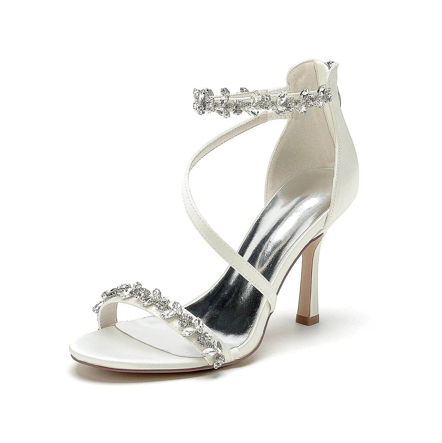 Stiletto Heel 9.5cm Silk-Like Shoes CK0391