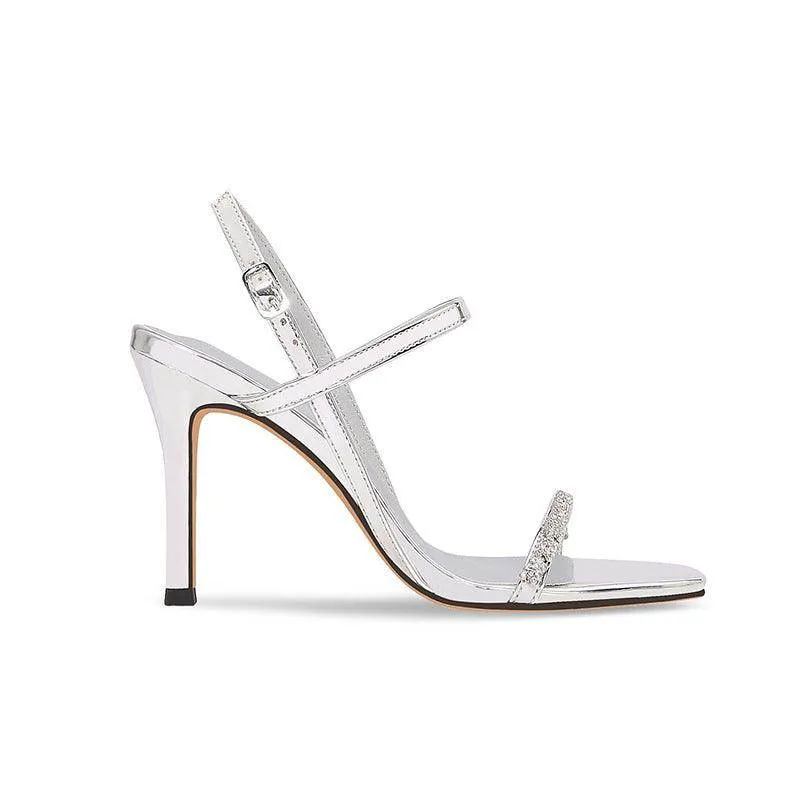 Stiletto heel Sandals Rhinestone Ankle Strap Shoes 765387738702