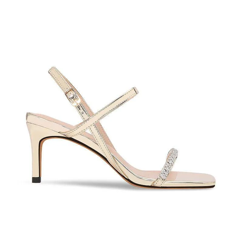 Stiletto heel Sandals Rhinestone Ankle Strap Shoes 765387738702