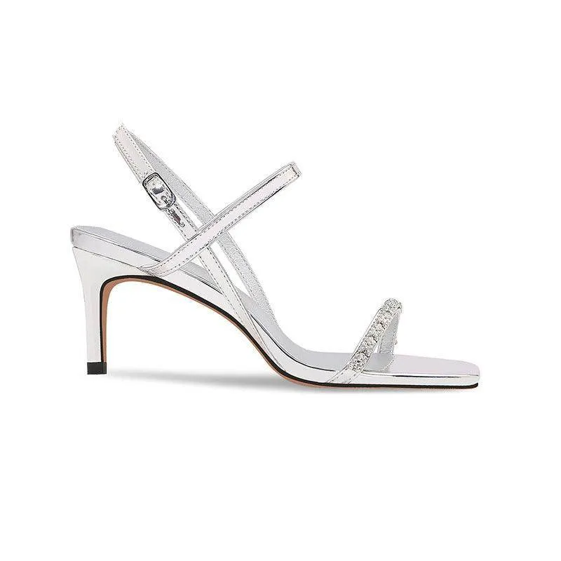Stiletto heel Sandals Rhinestone Ankle Strap Shoes 765387738702