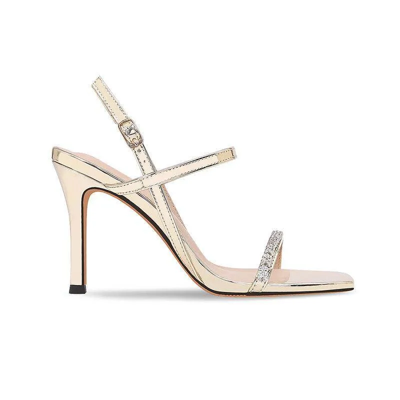 Stiletto heel Sandals Rhinestone Ankle Strap Shoes 765387738702