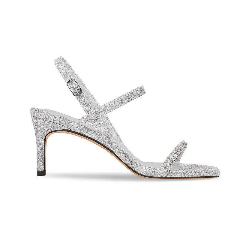 Stiletto heel Sandals Rhinestone Ankle Strap Shoes 765387738702