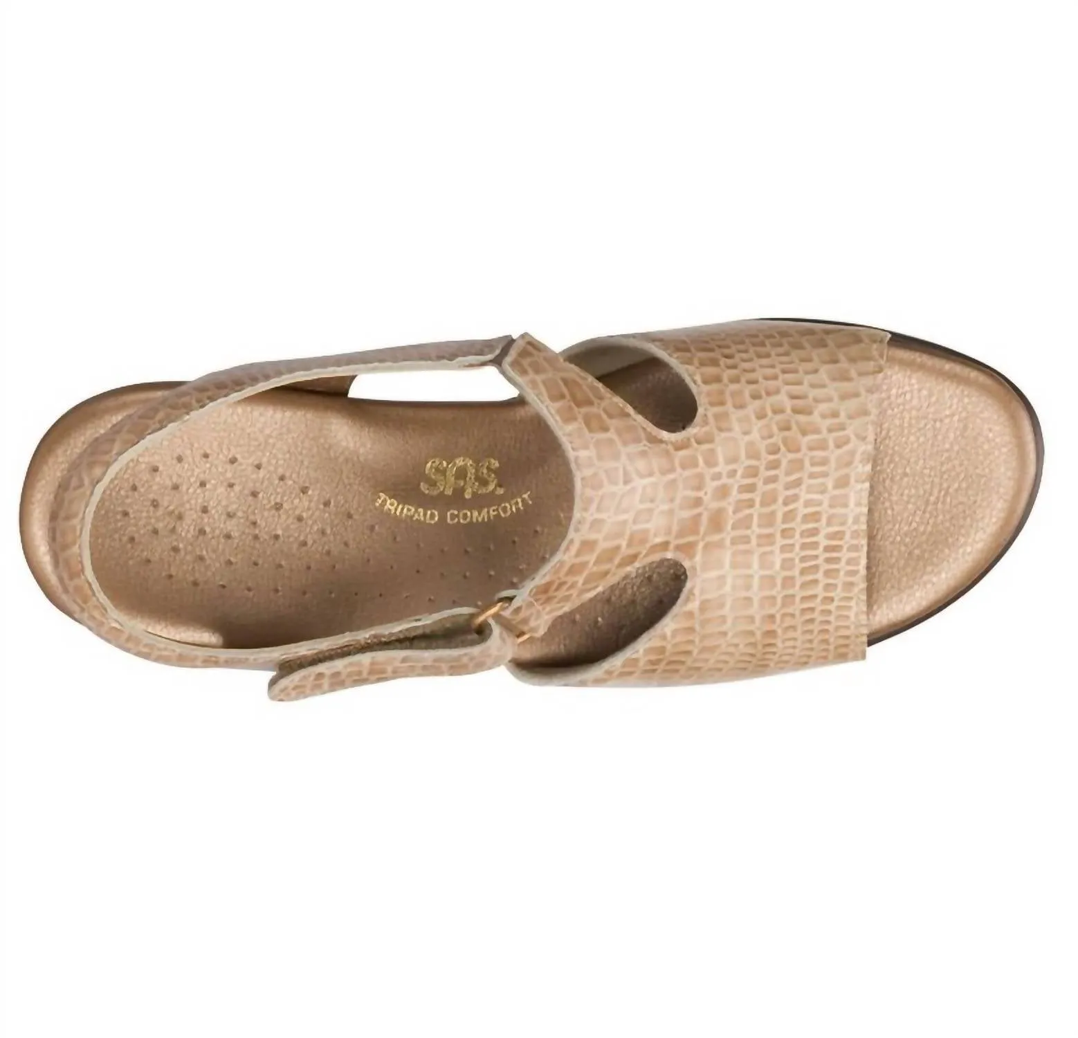 Suntimer-C Sandal - Narrow In Beige Croc