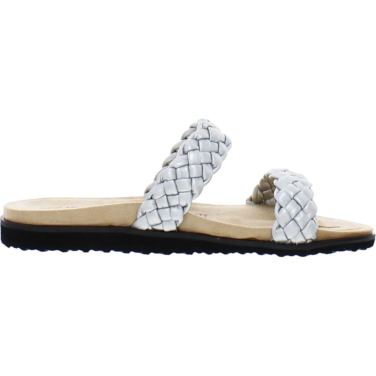 Susi Womens Metallic Woven Slide Sandals