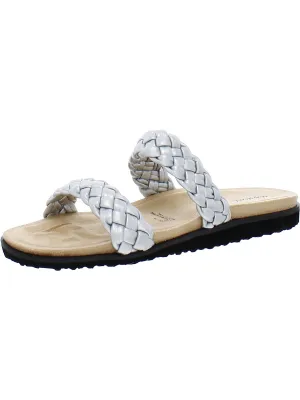 Susi Womens Metallic Woven Slide Sandals