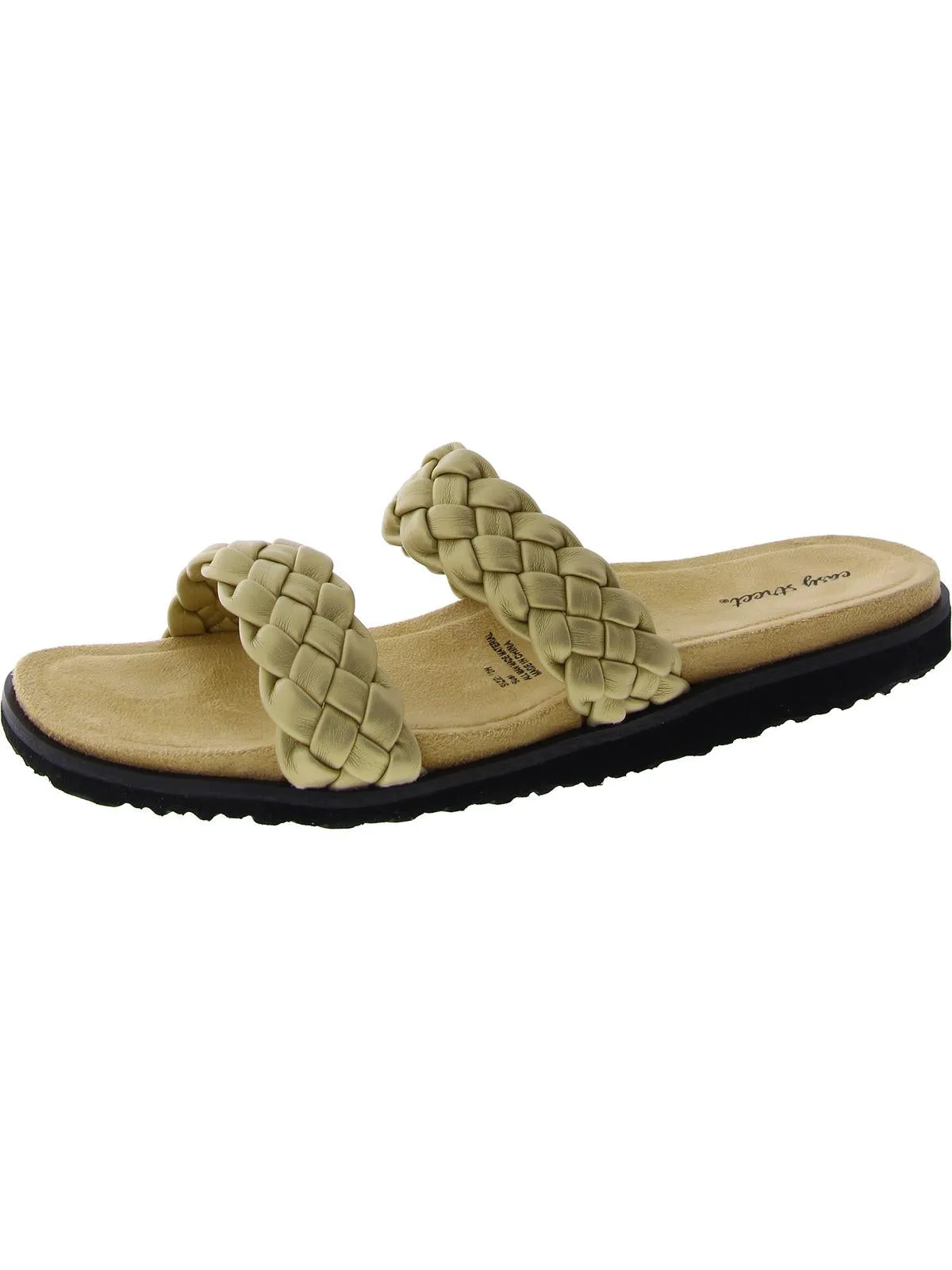 Susi Womens Metallic Woven Slide Sandals