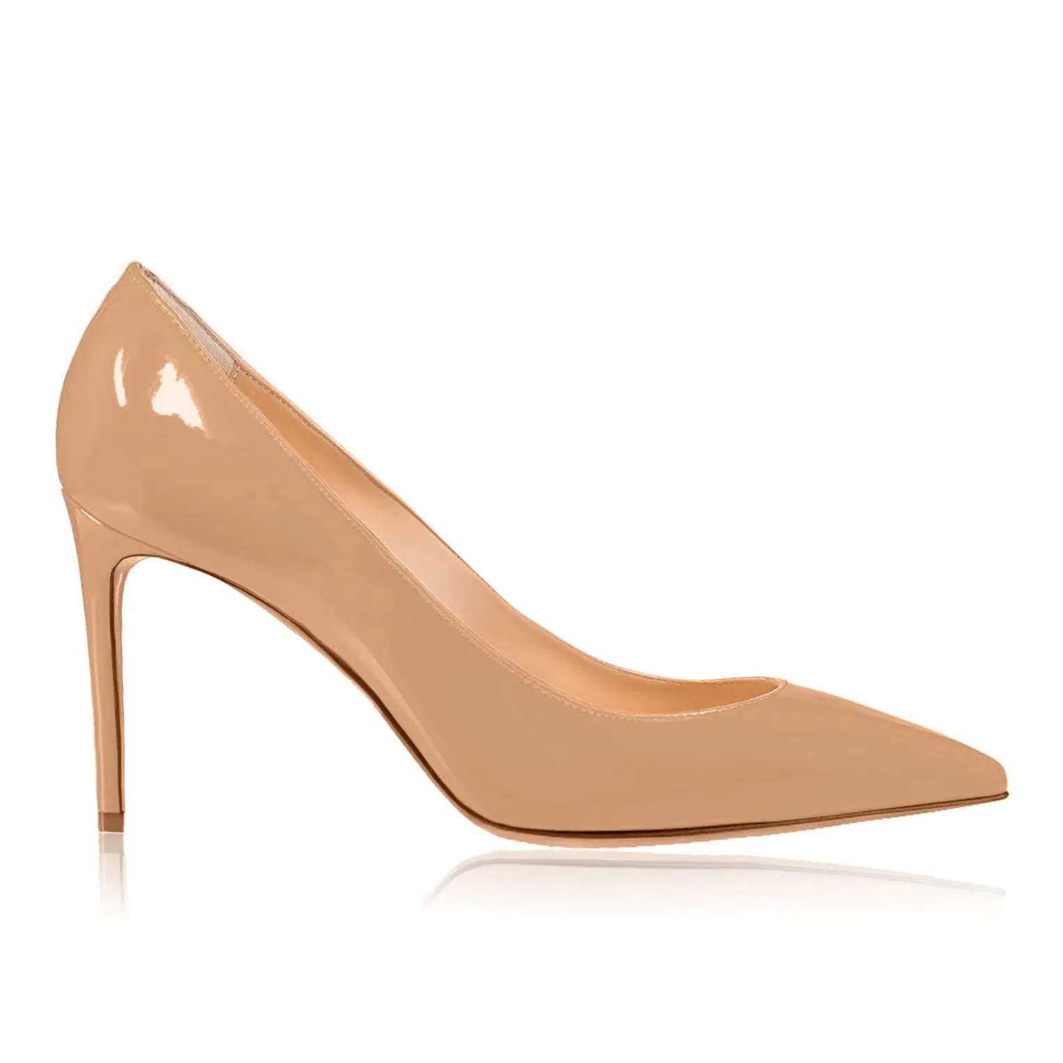 SWAMI BEIGE PATENT 80mm 