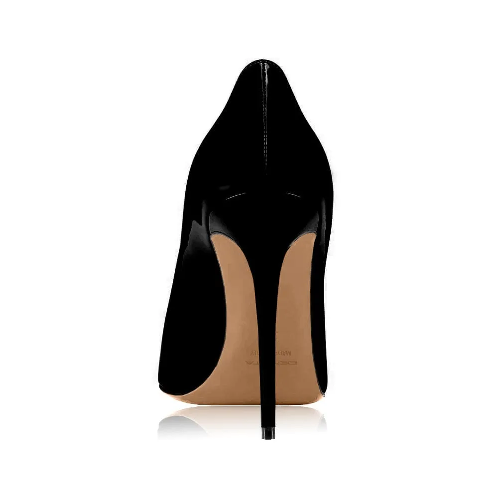 SWAMI BLACK PATENT 100mm