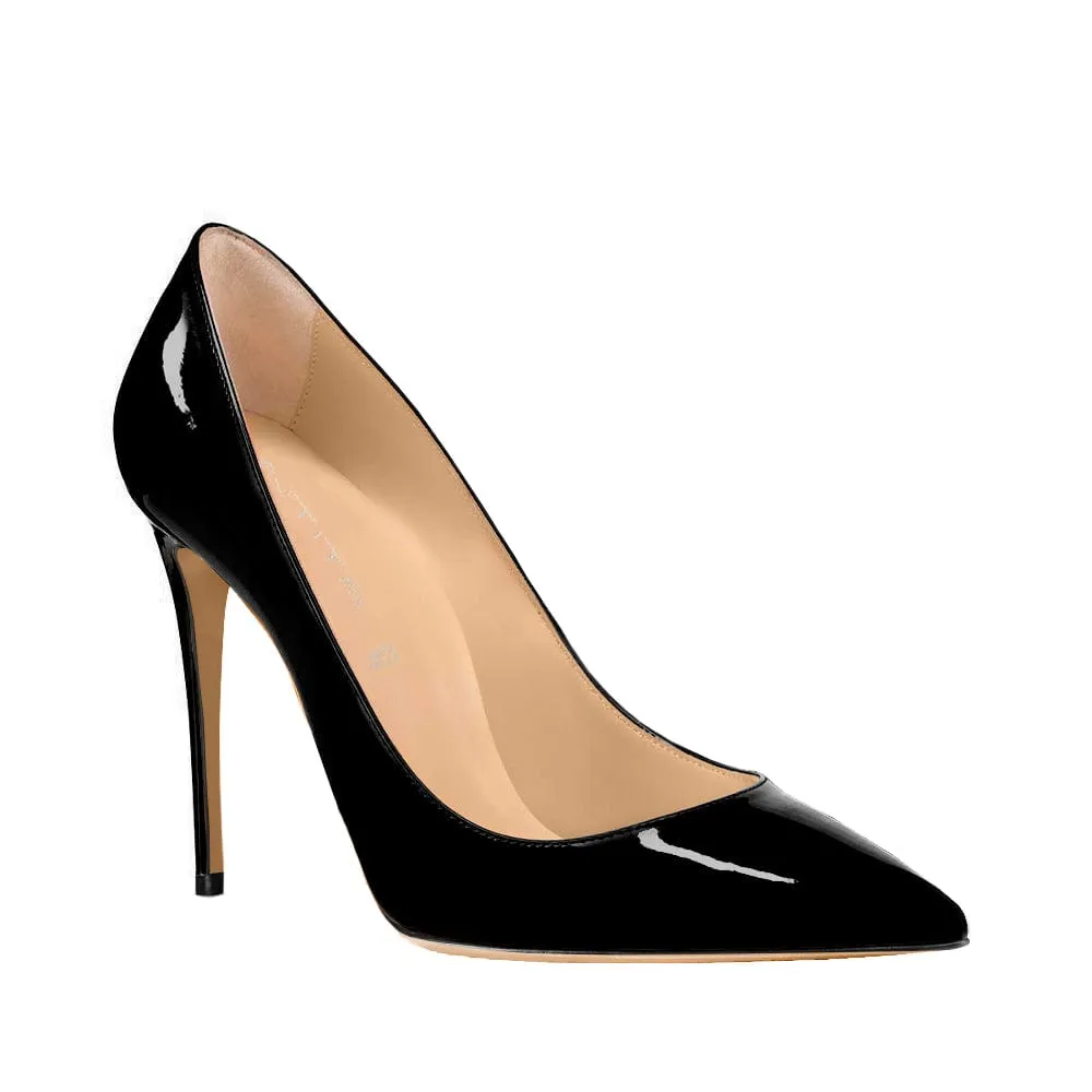 SWAMI BLACK PATENT 100mm