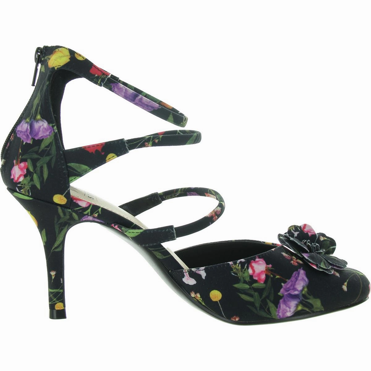 Tabara Womens Slip On Zipper Strappy Sandals