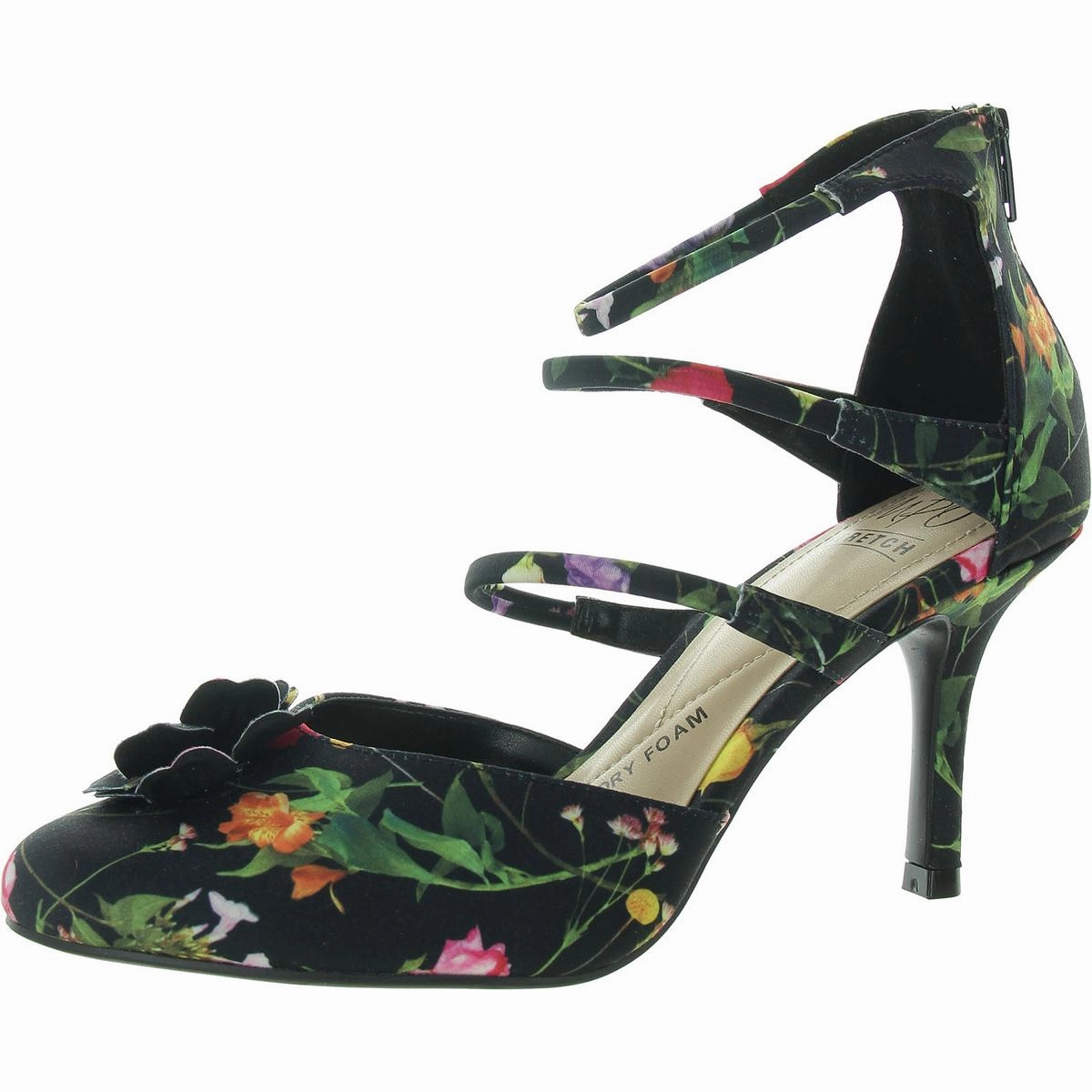 Tabara Womens Slip On Zipper Strappy Sandals