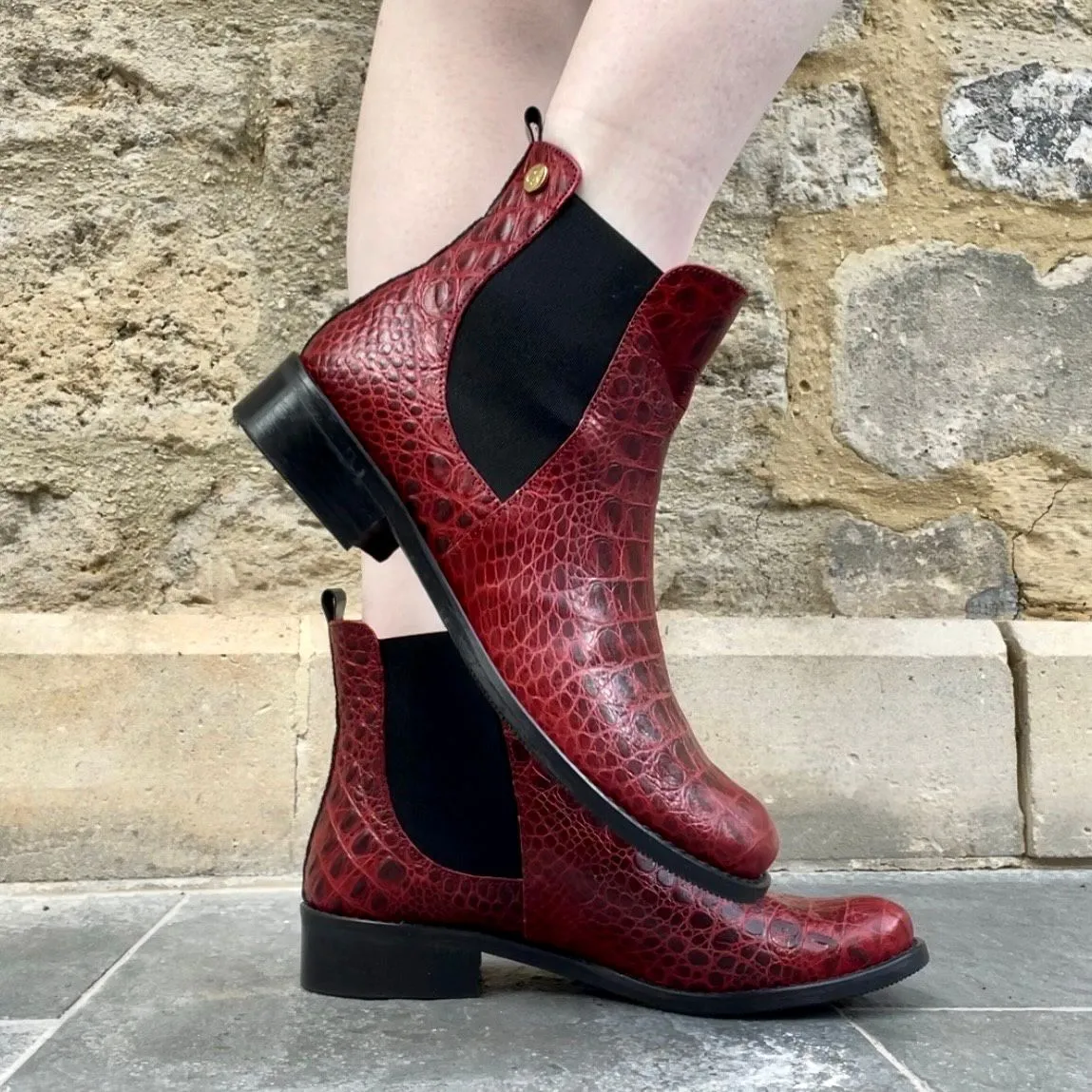 Taille Wine Chelsea ankle boot