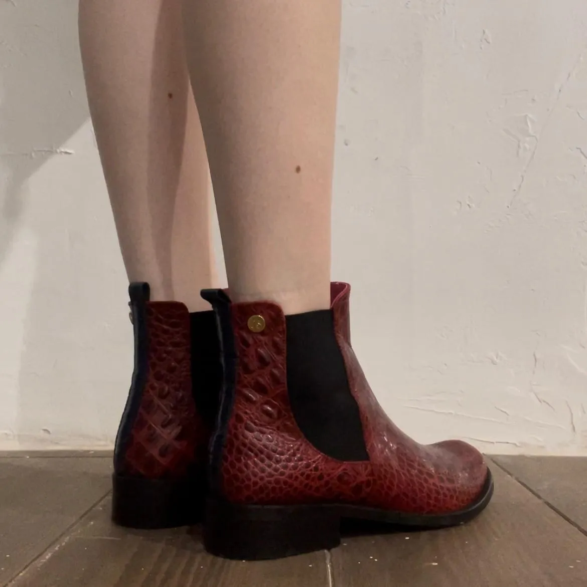 Taille Wine Chelsea ankle boot