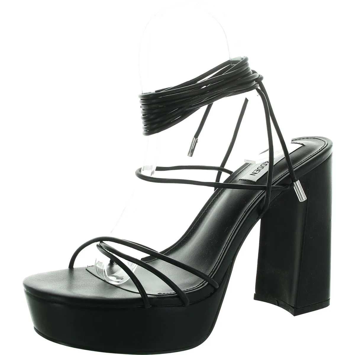 Tallulah Womens Embossed Faux Leather Lace-Up