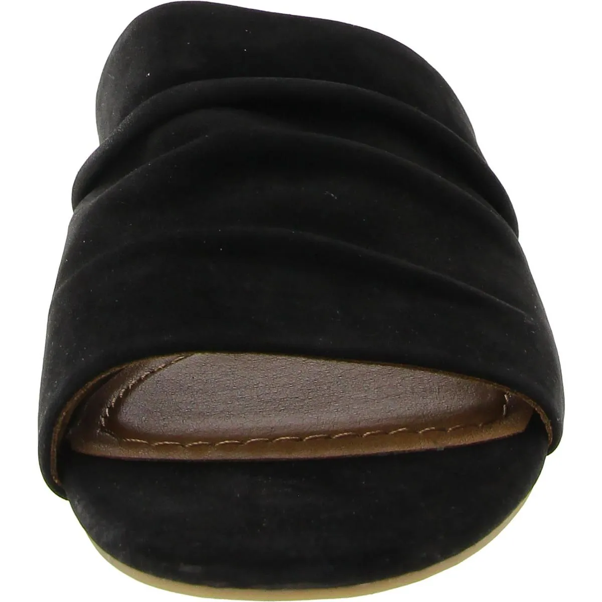 Talma Womens Suede Flat Slide Sandals