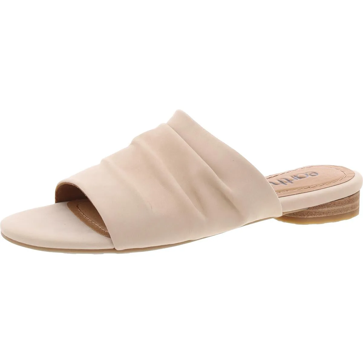 Talma Womens Suede Flat Slide Sandals