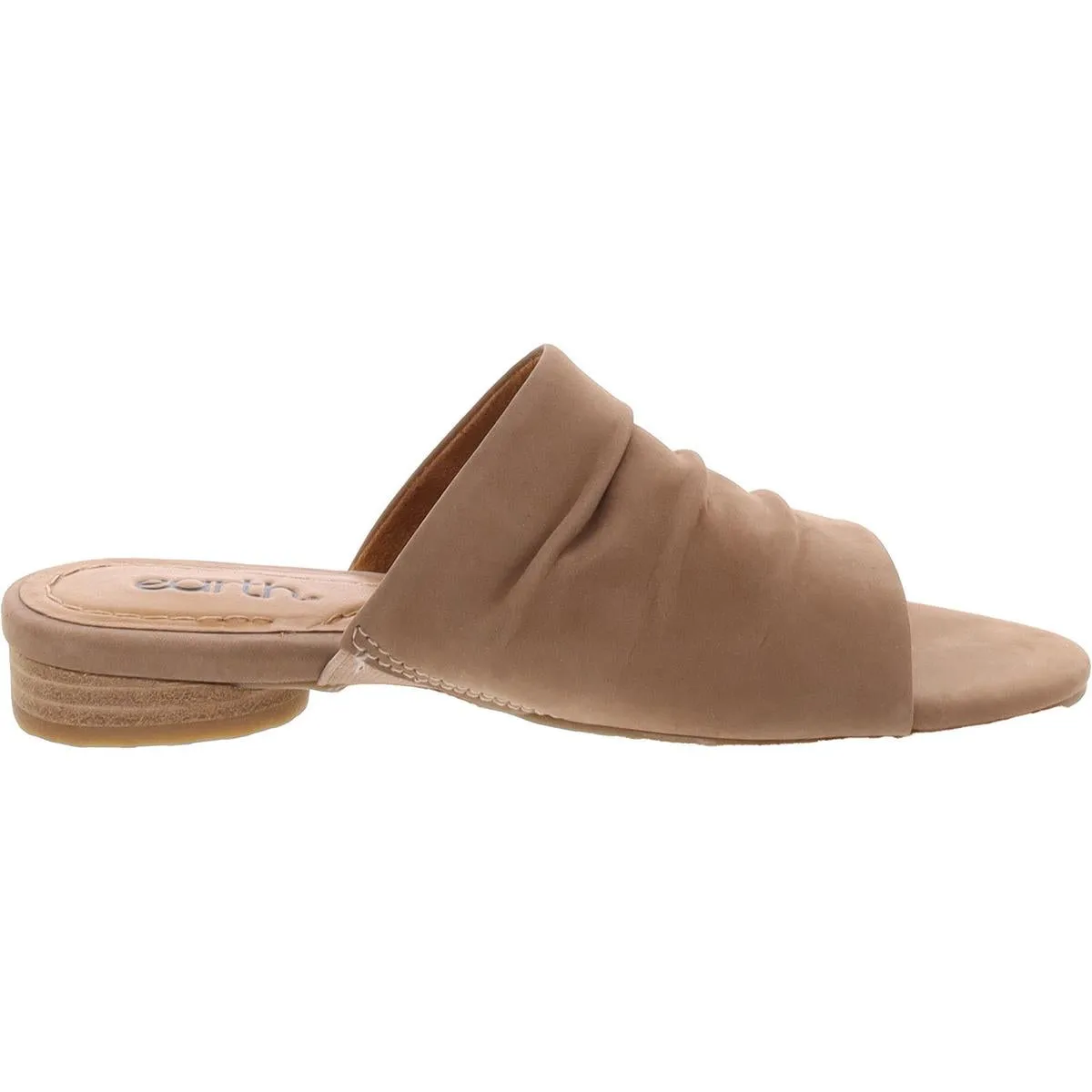 Talma Womens Suede Flat Slide Sandals
