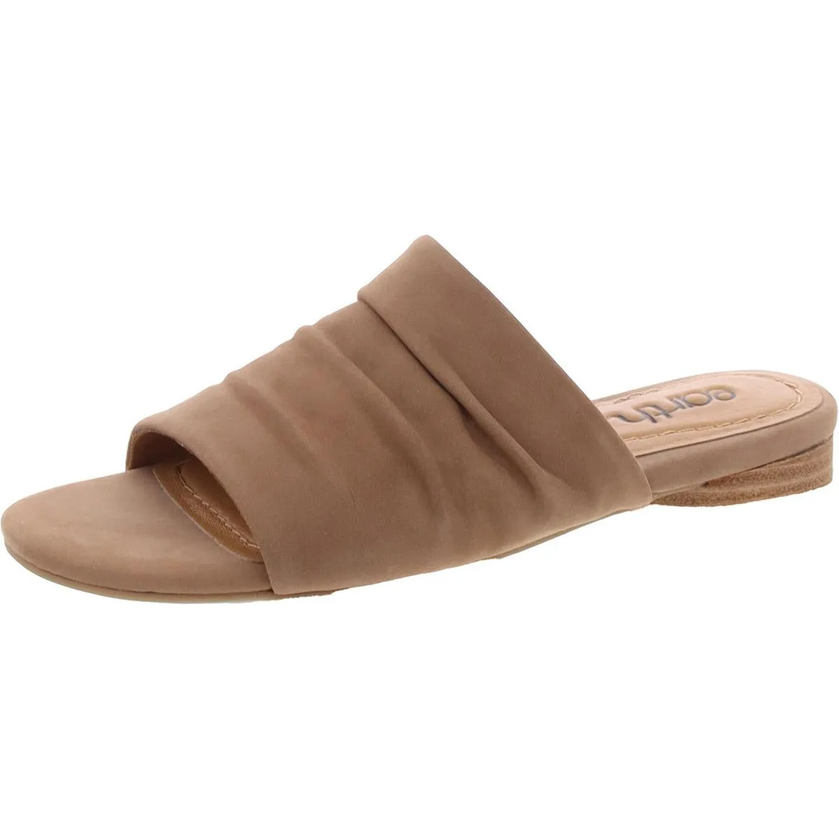 Talma Womens Suede Flat Slide Sandals