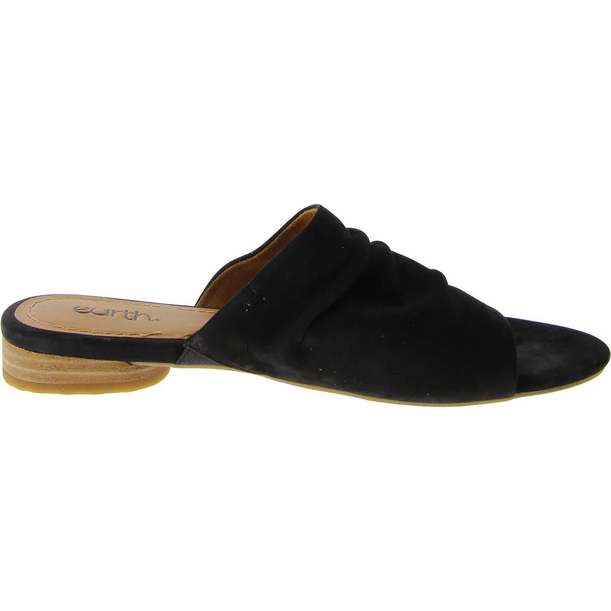 Talma Womens Suede Flat Slide Sandals