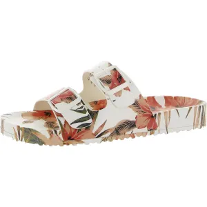 Teddy Womens Slip On Footbed Sandals