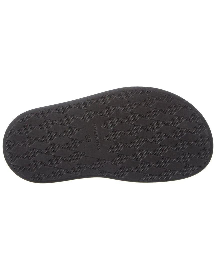 The Attico Ankle Wrap Suede Platform Sandal