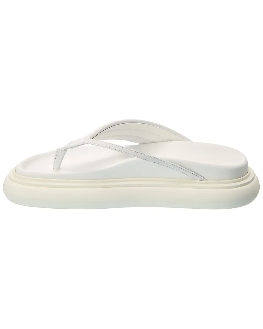 The Attico Padded Leather Platform Sandal