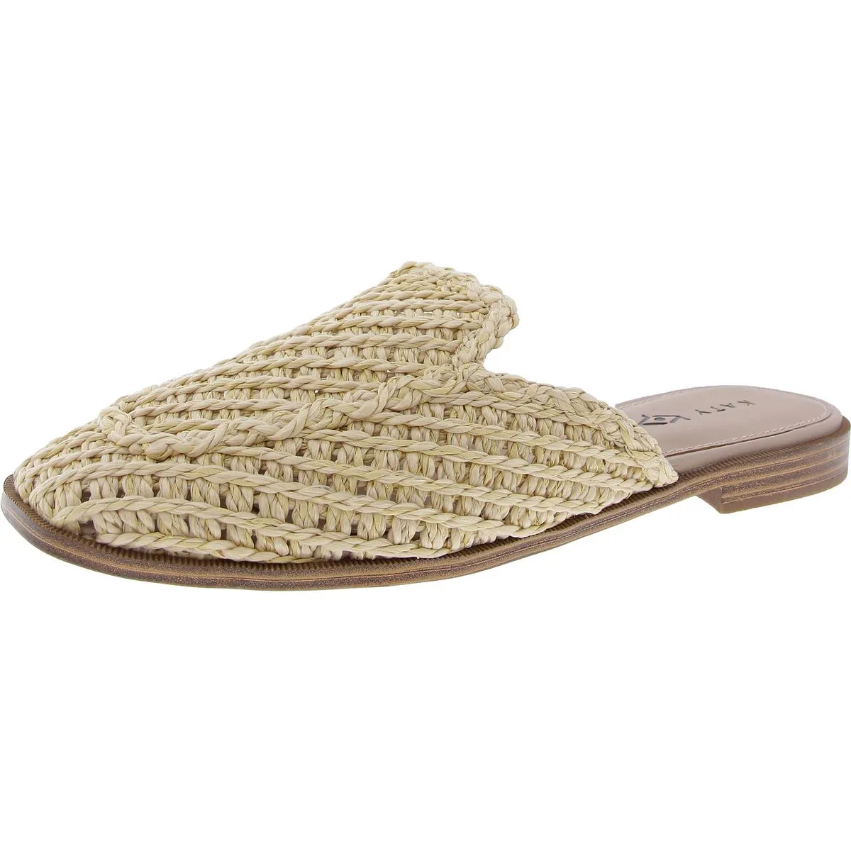 The Woven Mule Womens Woven Straw Mule Sandals