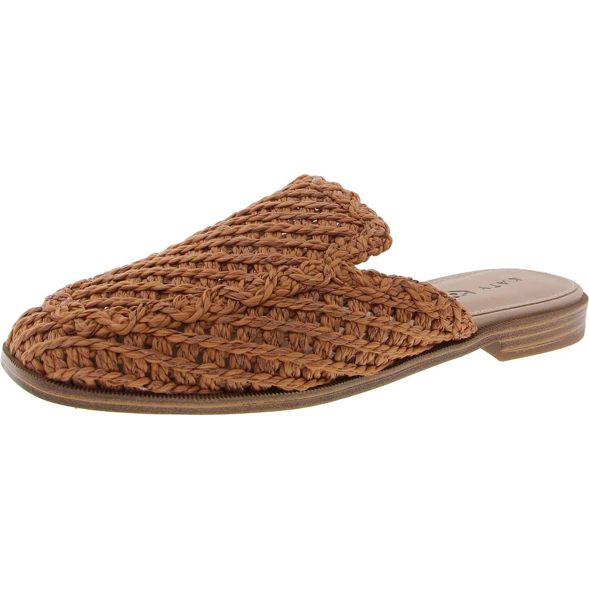 The Woven Mule Womens Woven Straw Mule Sandals
