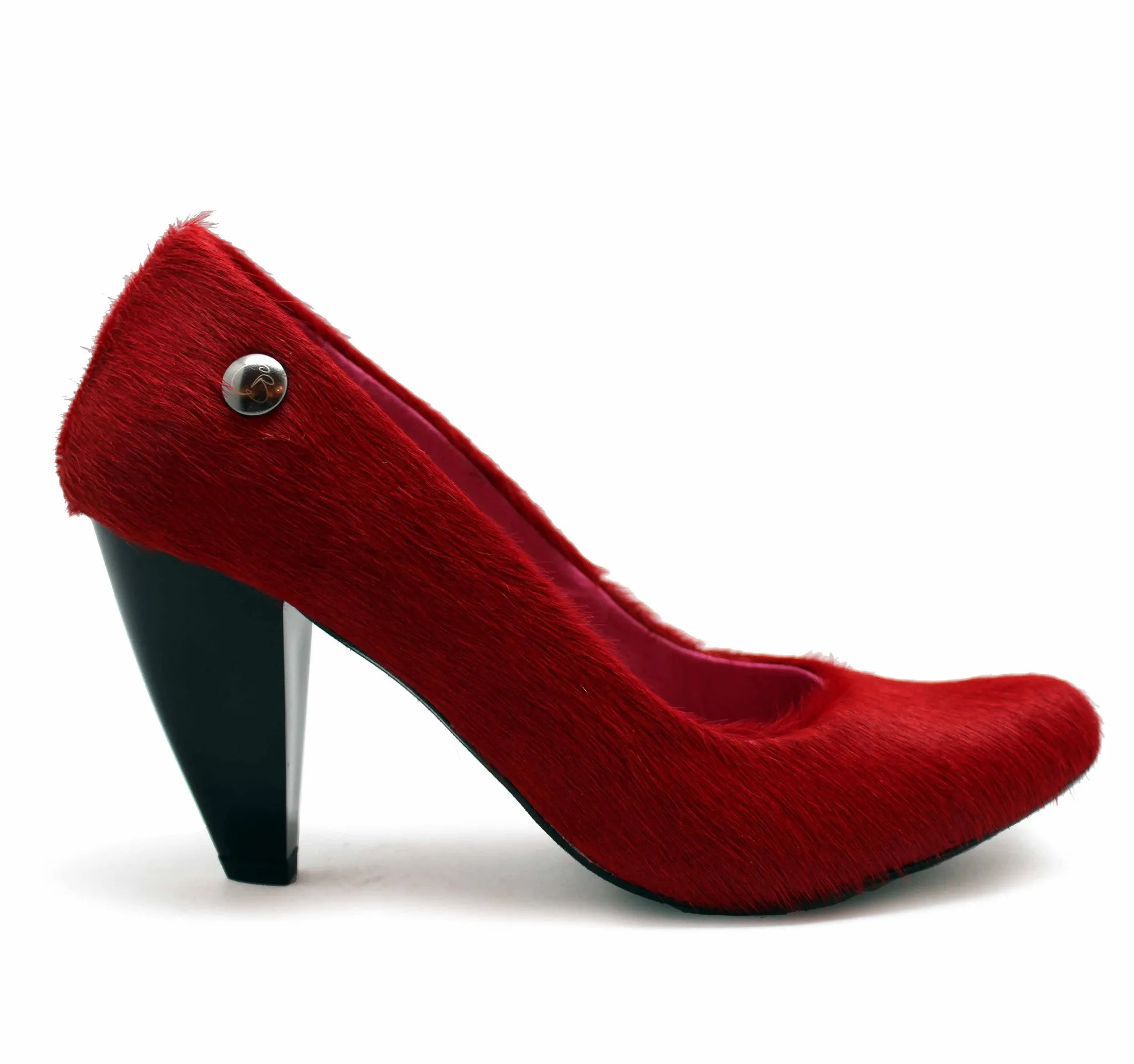 Tierra - Red cow hide heel shoe