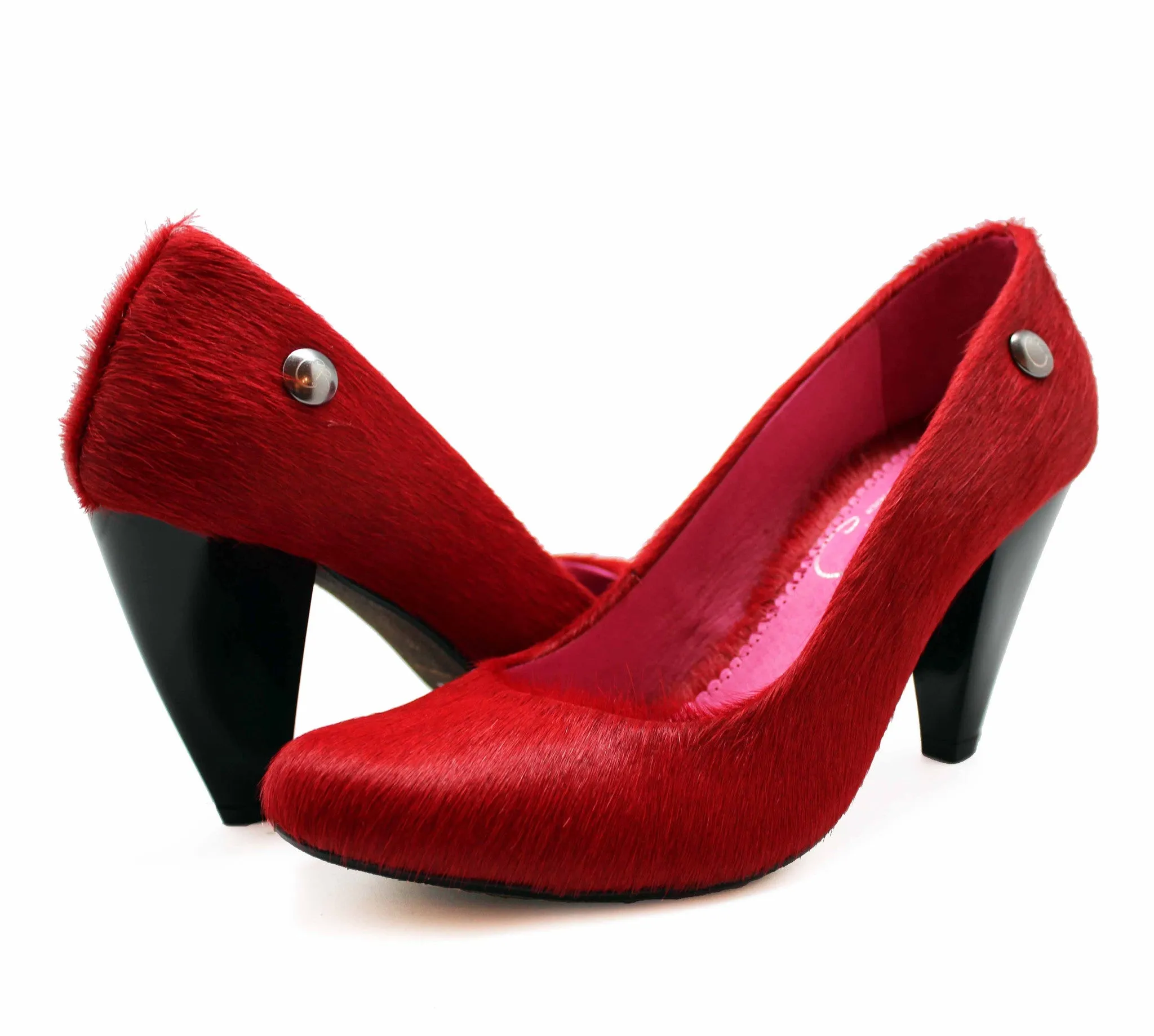 Tierra - Red cow hide heel shoe