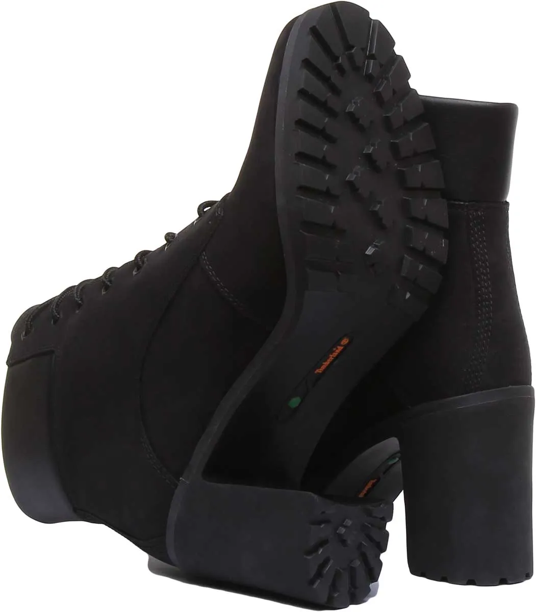 Timberland A1Jvb Allington 6 Inch Block Heel Boot In Black For Women