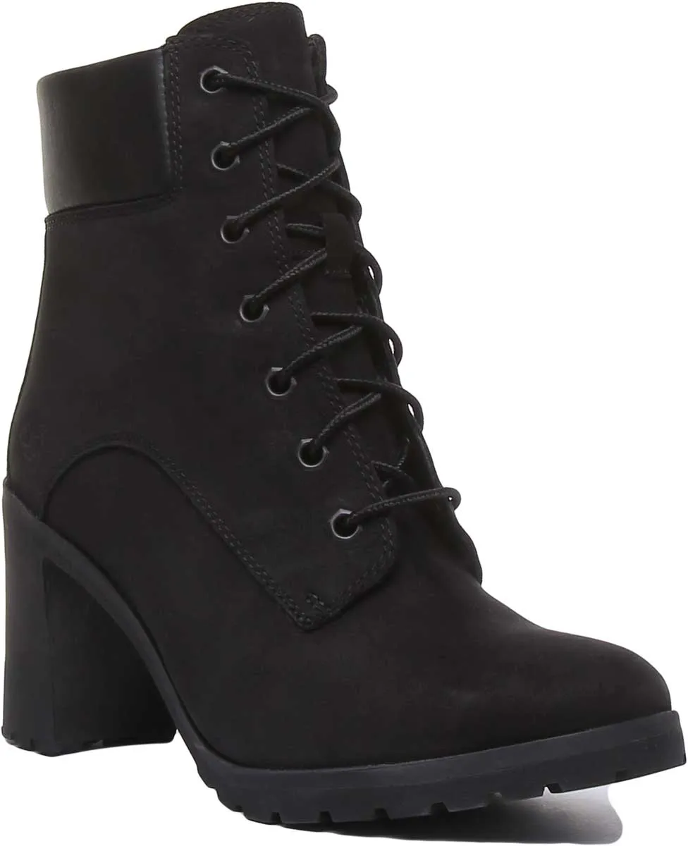 Timberland A1Jvb Allington 6 Inch Block Heel Boot In Black For Women