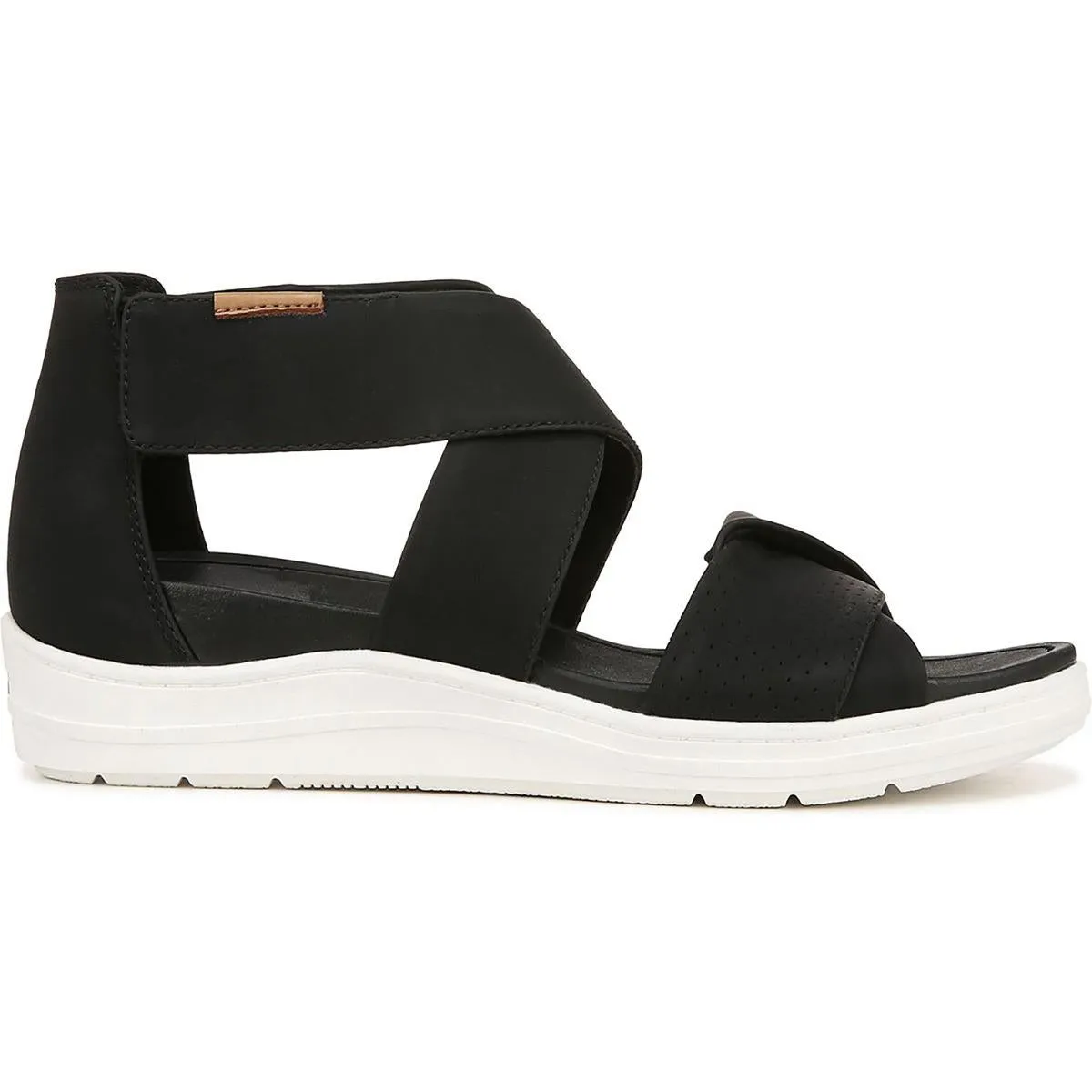 Time Off Fun Womens Perforated Criss-Cross Wedge Sandals