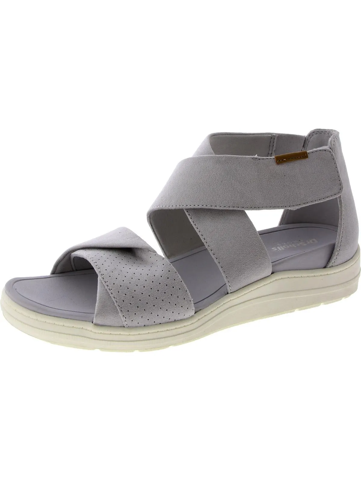 Time Off Fun Womens Perforated Criss-Cross Wedge Sandals