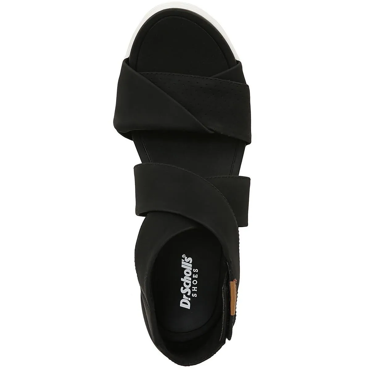 Time Off Fun Womens Perforated Criss-Cross Wedge Sandals