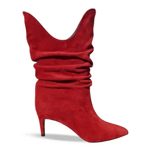 TINA RED SUEDE
