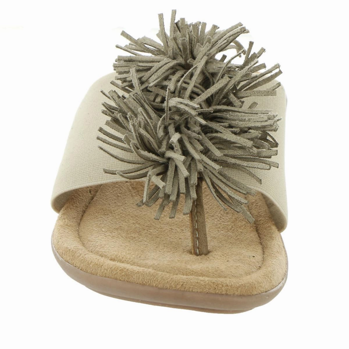 Tricia  Womens Slip On Wedge Thong Sandals