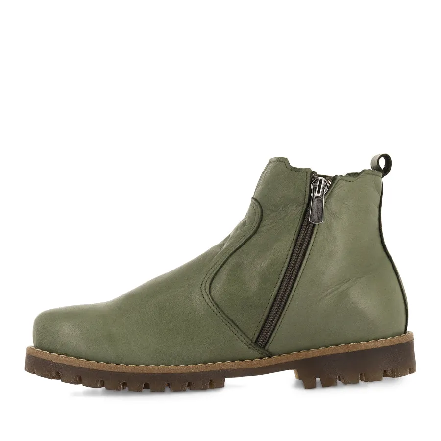 TRUCKIE - OLIVE LEATHER