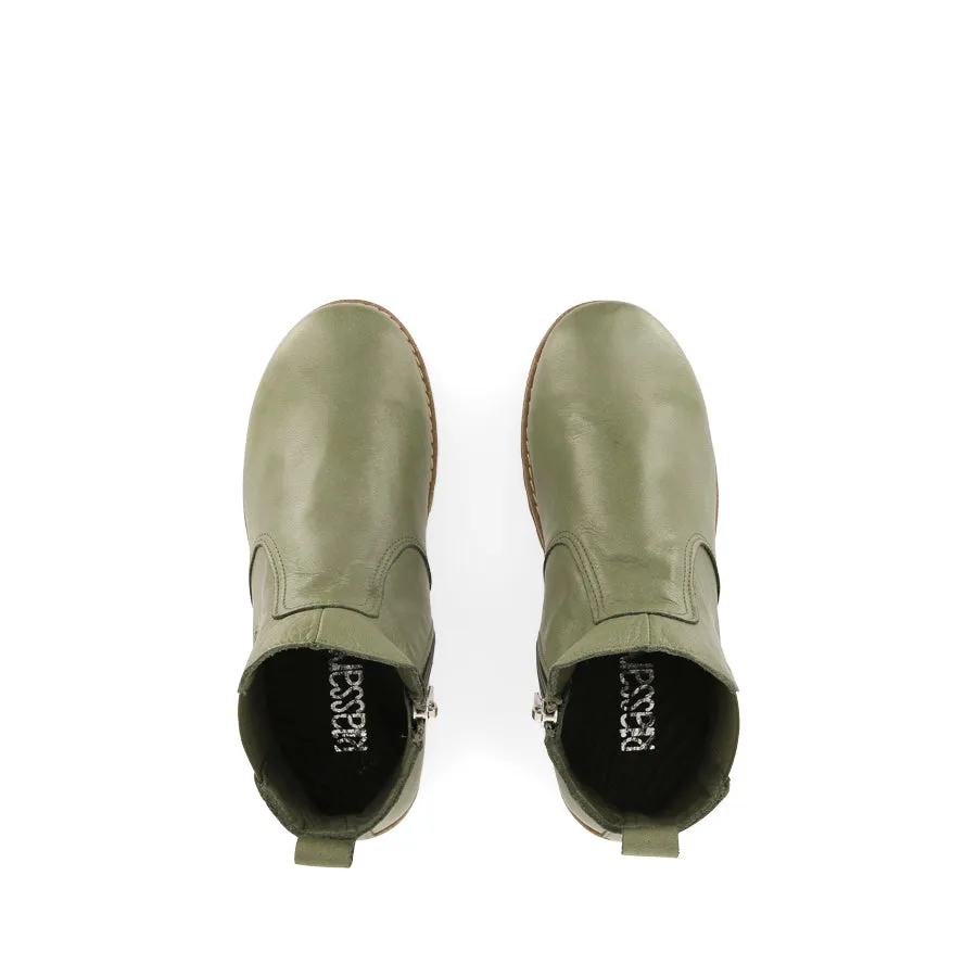 TRUCKIE - OLIVE LEATHER
