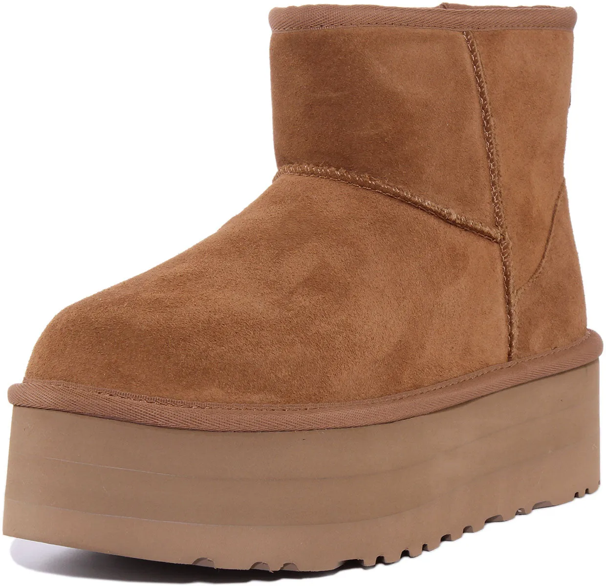Ugg Australia Classic Mini Platform In Chestnut For Women