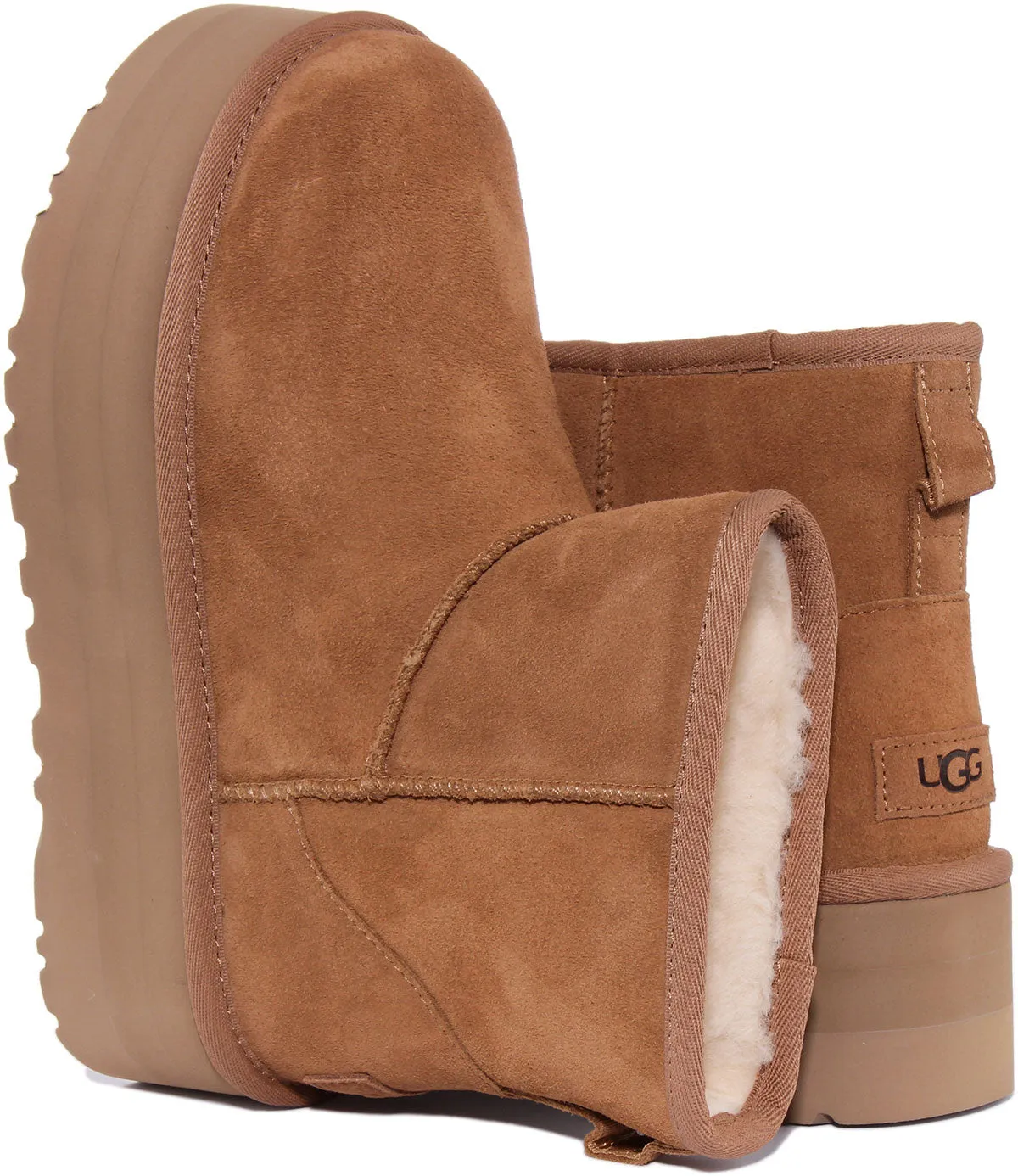 Ugg Australia Classic Mini Platform In Chestnut For Women