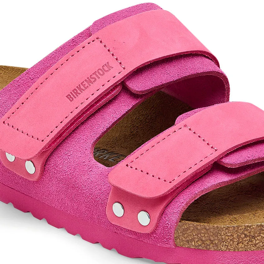 Uji Women - Fushia Tulip Suede Nubuck||Uji pour femmes - Sude nubuck fuchsia tulipe