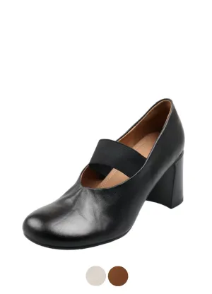 USS Shoes Alina Women's Low Heeled Round Toe Pumps