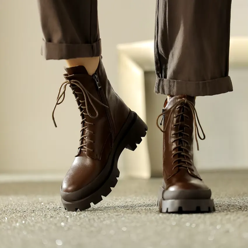 USS Shoes Anais Women's Leather Ankle Boots