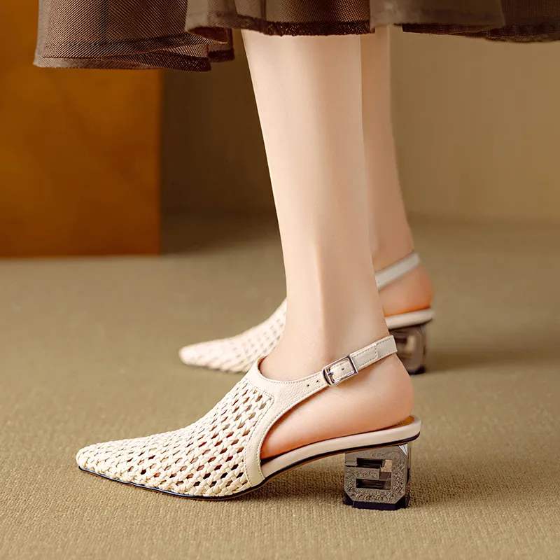 USS Shoes Angelica Women's Pointed Toe Hollow Sandals