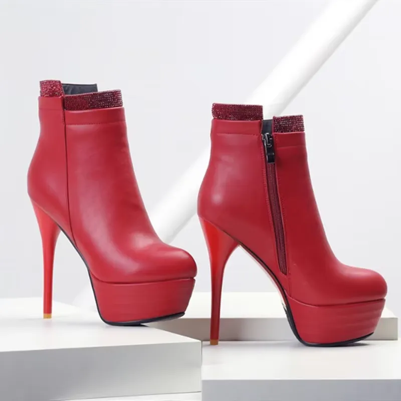 USS Shoes Camila Women's Extreme High Heels Ankle Boots